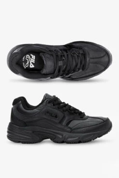 FILA Women's Memory Workshift Athletic Lace Up Shoes 9 FILA Women's Memory Workshift Athletic Lace Up Shoes -Cherokee Shop 5SG30002 BLACK 1