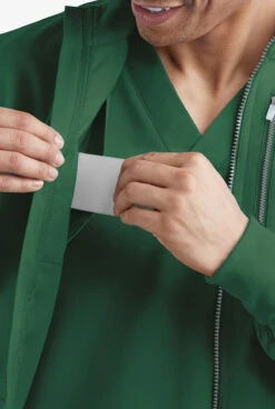 UA Butter-Soft STRETCH Men's 4-Pocket Zip Front Scrub Jacket 11 UA Butter-Soft STRETCH Men's 4-Pocket Zip Front Scrub Jacket -Cherokee Shop AB791 HUNTE 4