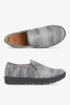Nurse Mates Women's Adela Grey Multi Slip On Nursing Shoes