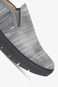 Nurse Mates Women's Adela Grey Multi Slip On Nursing Shoes -Cherokee Shop ADELAGRE 3