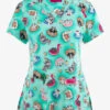 Betsey Johnson Betsy Johnson Dog's Pool Pawty Women's 2-Pocket STRETCH V-Neck Print Scrub Top 1 Betsey Johnson Betsy Johnson Dog's Pool Pawty Women's 2-Pocket STRETCH V-Neck Print Scrub Top -Cherokee Shop BJ120PPY 1
