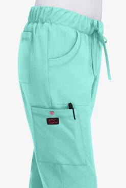 Betsey Johnson Buttercup Women's 6-Pocket STRETCH Drawstring Scrub Pants 8 Betsey Johnson Buttercup Women's 6-Pocket STRETCH Drawstring Scrub Pants -Cherokee Shop BJ700 FRMIN 3