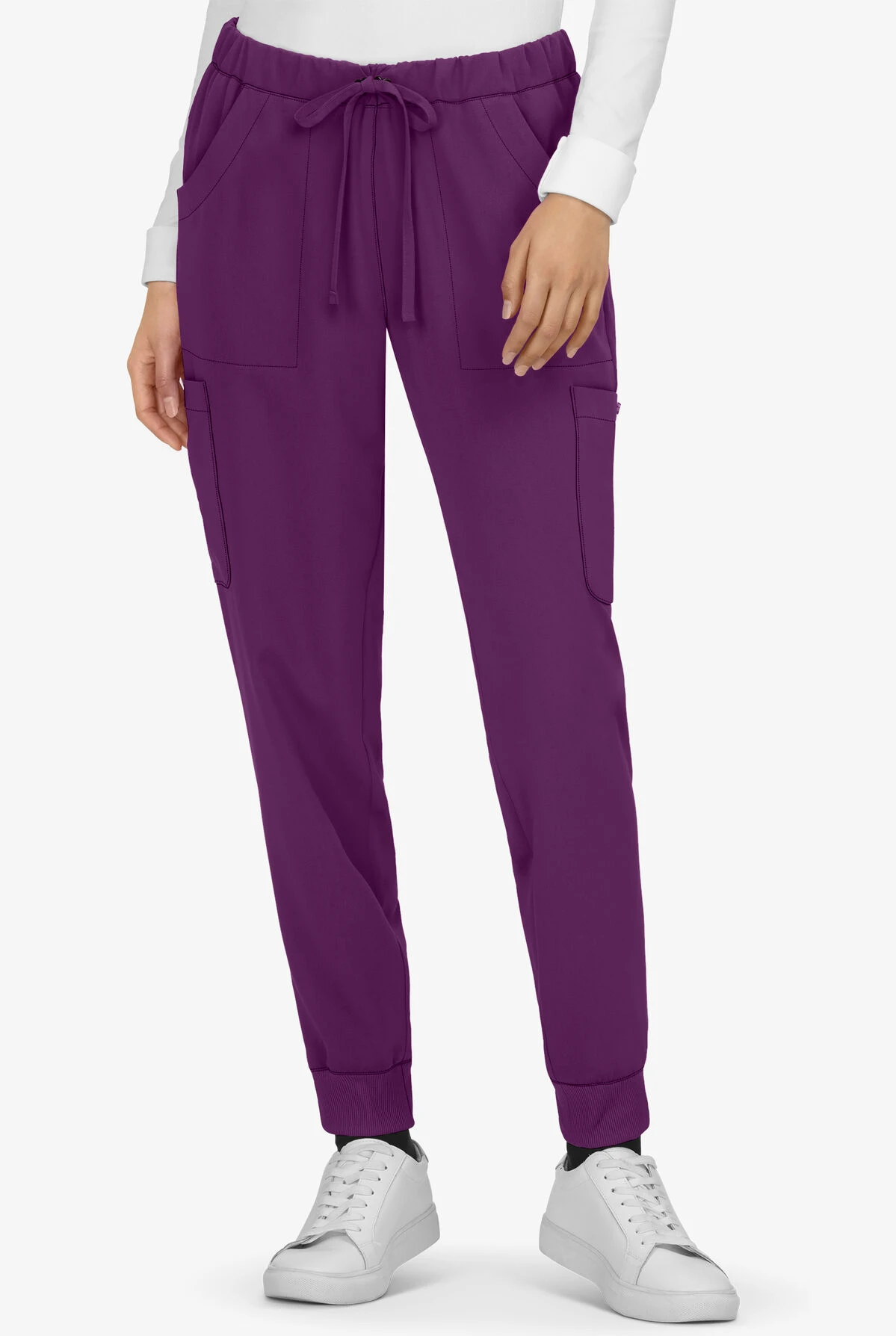 Betsey Johnson Aster Women's 6-Pocket STRETCH Cargo Jogger Scrub Pants - Petite 3 Betsey Johnson Aster Women's 6-Pocket STRETCH Cargo Jogger Scrub Pants - Petite