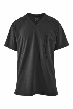 Barco One Amplify Men's 5-Pocket STRETCH Raglan Sleeve V-Neck Scrub Top