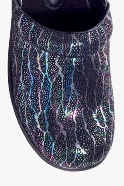 Savvy Women's Brandy Metallic Crackle Nursing Clogs -Cherokee Shop BRANMETC 5 HV