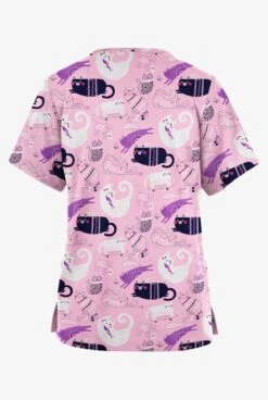 Butter-Soft Originals Playful Kittens Blush Women's 2-Pocket Classic Fit V-Neck Printed Scrub Top 5 Butter-Soft Originals Playful Kittens Blush Women's 2-Pocket Classic Fit V-Neck Printed Scrub Top -Cherokee Shop BSN1162PKBS 2
