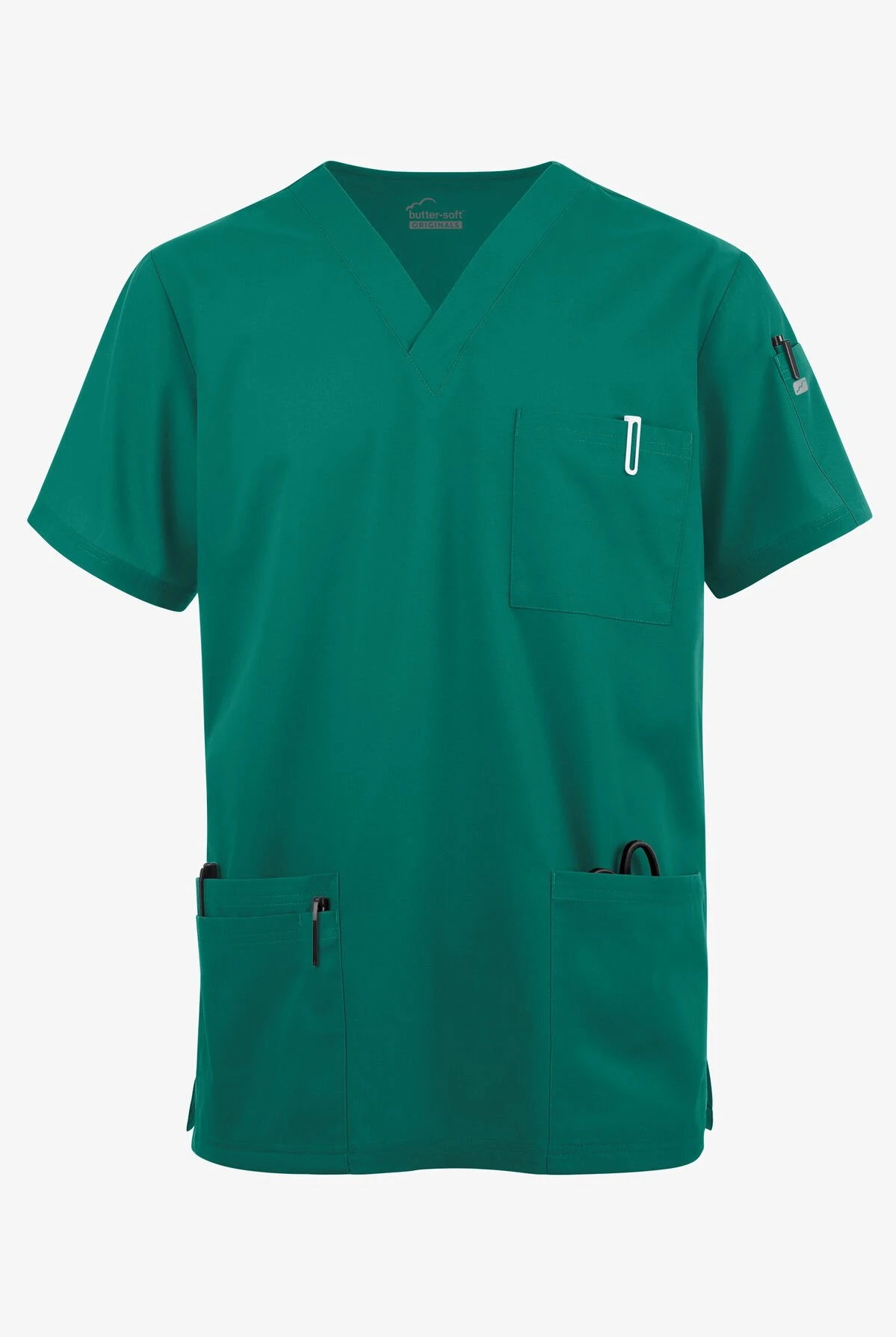 Butter-Soft Originals Men's 6-Pocket V-Neck Scrub Top 3 Butter-Soft Originals Men's 6-Pocket V-Neck Scrub Top