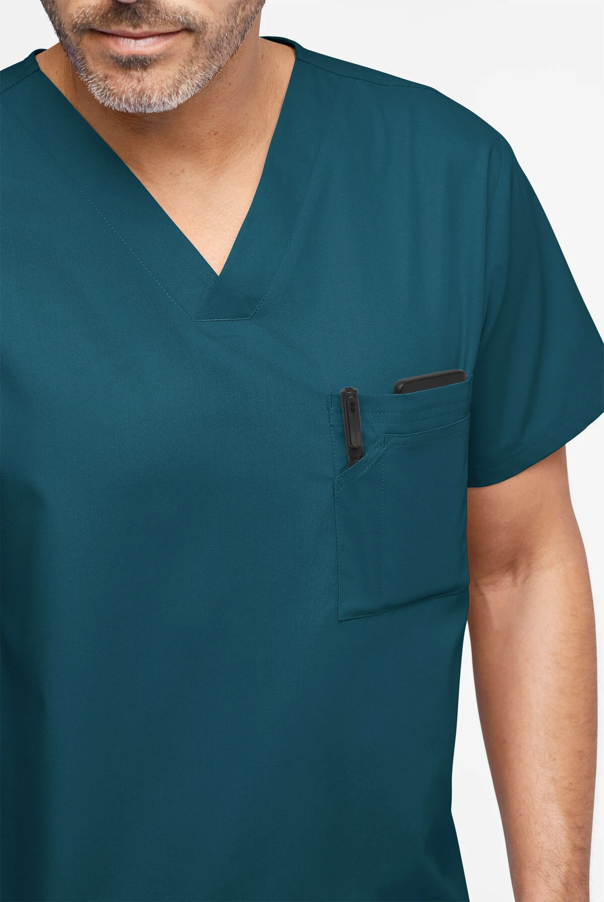 Butter-Soft Originals Men's 3-Pocket V-Neck Scrub Top 5 Butter-Soft Originals Men's 3-Pocket V-Neck Scrub Top - Image 3