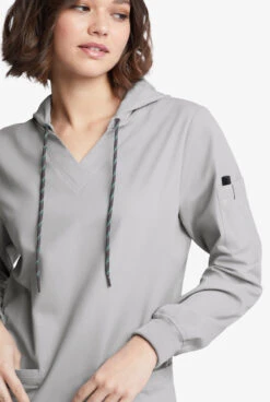 Butter-Soft Originals Women's 5-Pocket Long Sleeve Pullover Hoodie -Cherokee Shop BSN1733 102023 SILVE 5