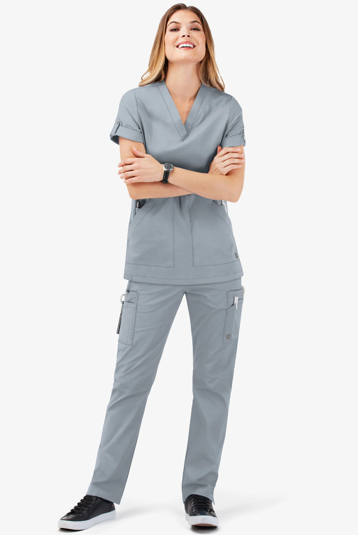 UA Butter-Soft STRETCH Women's 11-Pocket Drawstring Scrub Pants - Petite 4 UA Butter-Soft STRETCH Women's 11-Pocket Drawstring Scrub Pants - Petite - Image 2