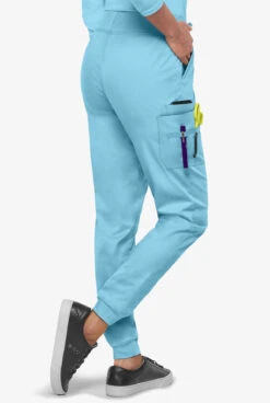 UA Butter-Soft STRETCH Women's 5-Pocket Cargo Jogger Scrub Pants - Tall -Cherokee Shop BSS708 POBLU 4