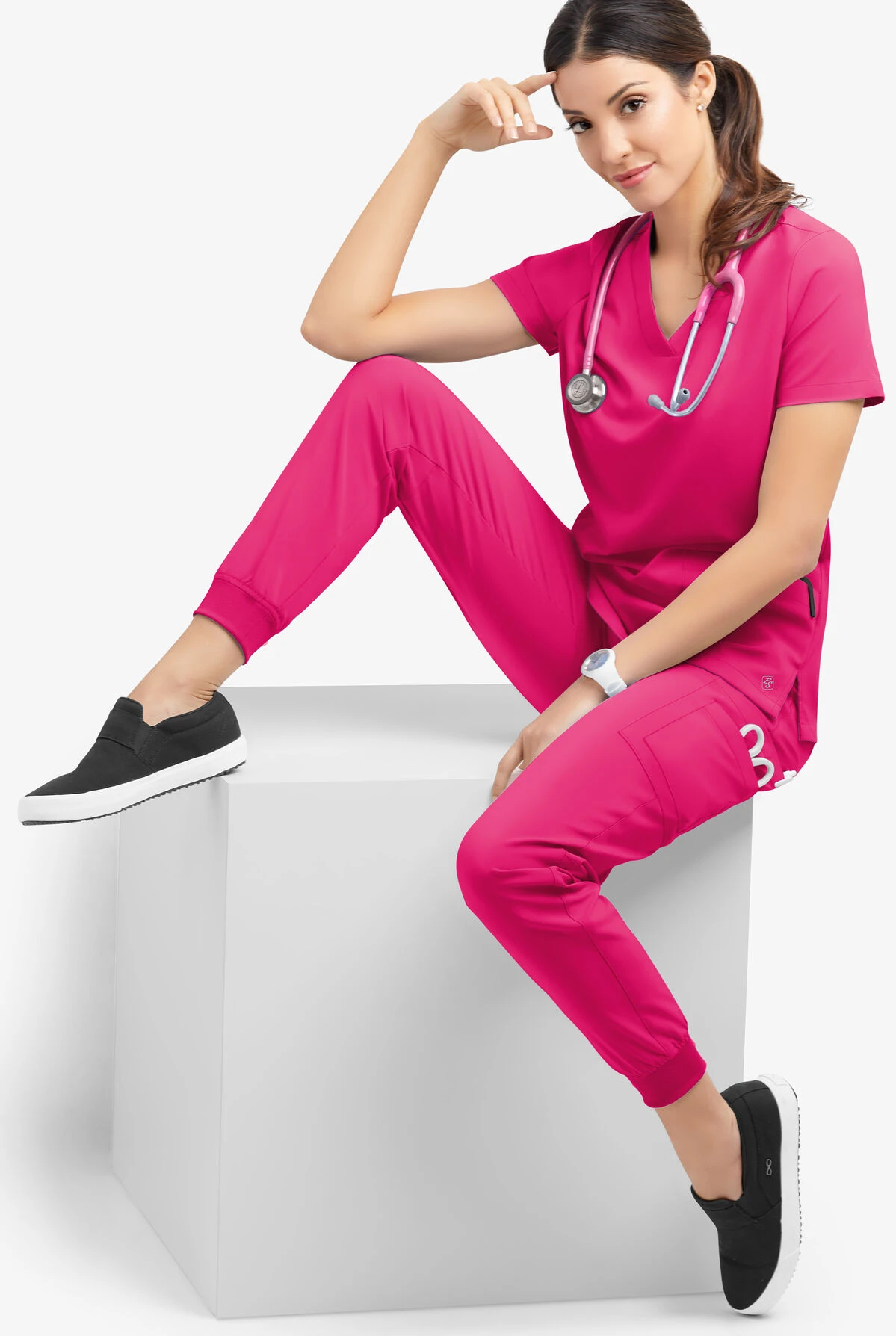 Easy STRETCH By Butter-Soft™ Mila Women's 7-Pocket Jogger Scrub Pants 4 Easy STRETCH By Butter-Soft™ Mila Women's 7-Pocket Jogger Scrub Pants - Image 2