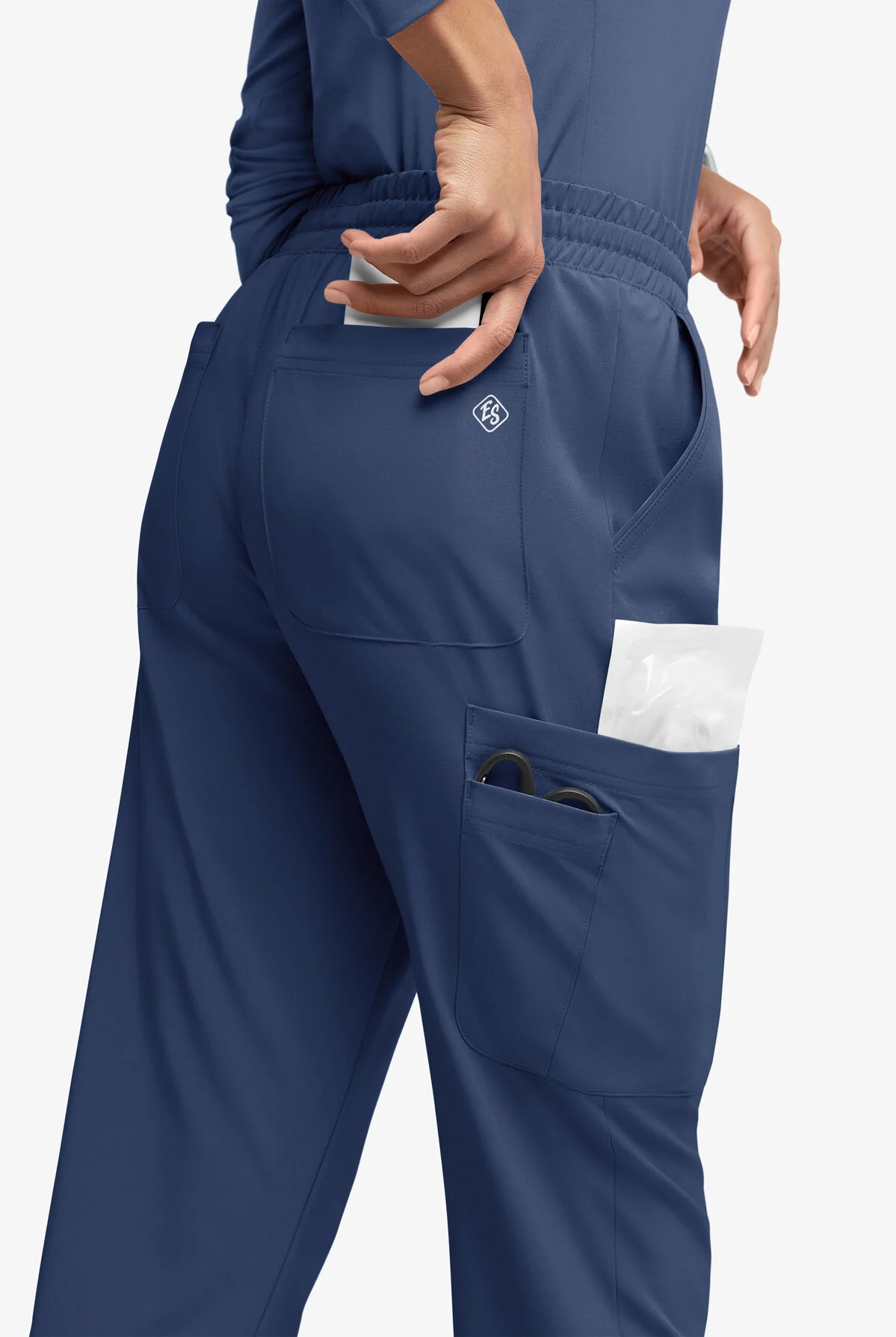 Easy STRETCH By Butter-Soft™ Naya Women’s Natural Waist 6-Pocket Straight Leg Scrub Pants 6 Easy STRETCH By Butter-Soft™ Naya Women’s Natural Waist 6-Pocket Straight Leg Scrub Pants - Image 4