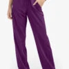 Easy STRETCH By Butter-Soft Ellie Women's 5-Pocket High Waisted Wide Leg Scrub Pants -Cherokee Shop BU4232 EGGPL 1 S