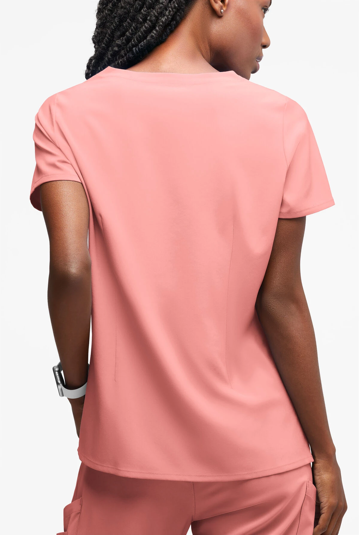 Easy STRETCH By Butter-Soft™ Salma Women’s 3-Pocket Keyhole Neck Scrub Top 4 Easy STRETCH By Butter-Soft™ Salma Women’s 3-Pocket Keyhole Neck Scrub Top - Image 2