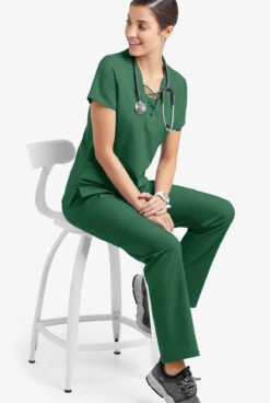 Easy STRETCH By Butter-Soft™ Nala Women's 5-Pocket Straight Leg Scrub Pants -Cherokee Shop BU469 HUNTE 4