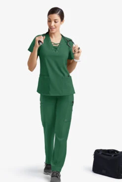 Easy STRETCH By Butter-Soft™ Nala Women's 5-Pocket Straight Leg Scrub Pants -Cherokee Shop BU469 HUNTE 5