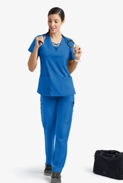 Easy STRETCH By Butter-Soft™ Nala Women's 5-Pocket Straight Leg Scrub Pants - Petite 14 Easy STRETCH By Butter-Soft™ Nala Women's 5-Pocket Straight Leg Scrub Pants - Petite -Cherokee Shop BU469 ROYAL 5