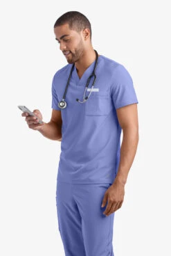 Easy STRETCH By Butter-Soft™ Riley Unisex 3-Pocket V-Neck Scrub Top -Cherokee Shop BU731 CEIL 5 S