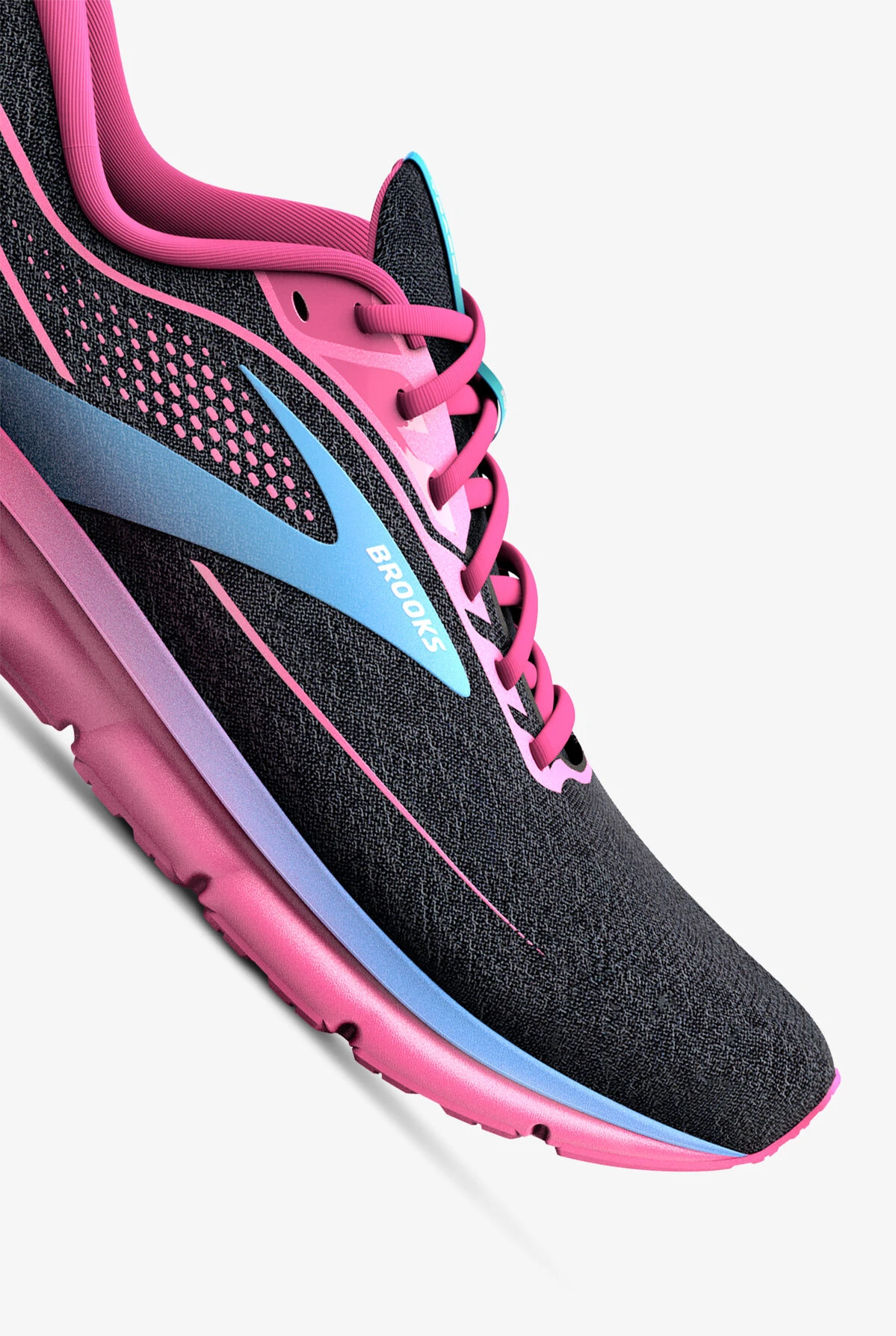 Brooks Women's Trace 2 Black/Marina/Lilac Rose Athletic Lace Up Nursing Shoes 5 Brooks Women's Trace 2 Black/Marina/Lilac Rose Athletic Lace Up Nursing Shoes - Image 3