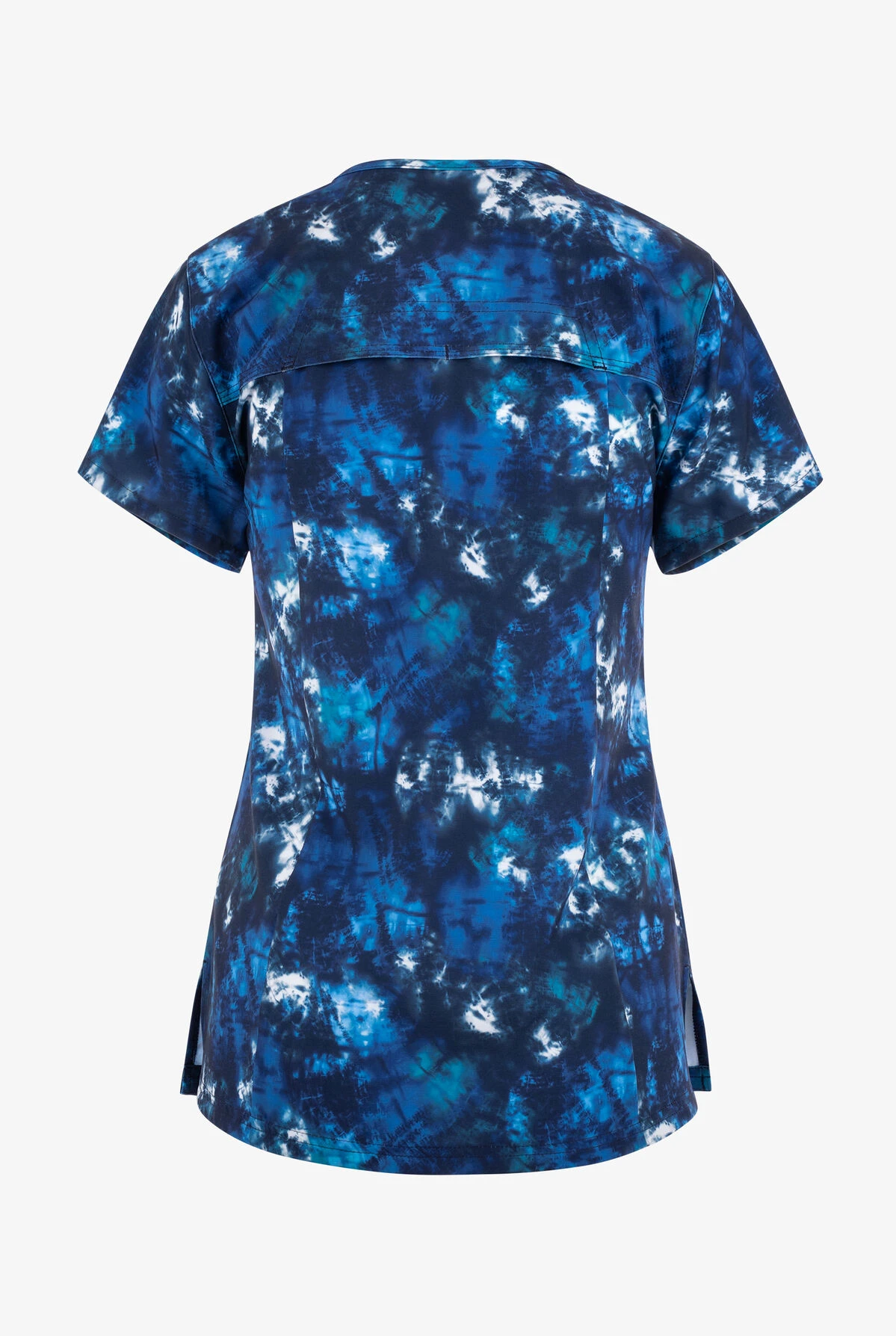 Carhartt Ice Dye Women's 2-Pocket STRETCH V-Neck Print Scrub Top 4 Carhartt Ice Dye Women's 2-Pocket STRETCH V-Neck Print Scrub Top - Image 2