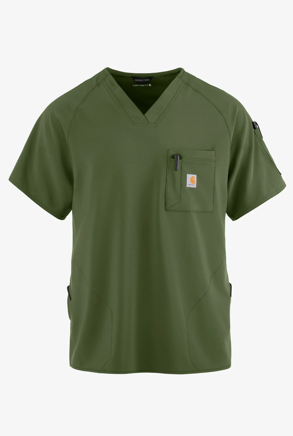Carhartt Cross-Flex Men's 4-Pocket STRETCH V-Neck Scrub Top 3 Carhartt Cross-Flex Men's 4-Pocket STRETCH V-Neck Scrub Top