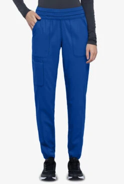 Cherokee Workwear Revolution Women's 5-Pocket STRETCH Elastic Waistband Half Jogger Scrub Pants - Petite