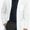 Cherokee Workwear Revolution Tech Men's 4-Pocket STRETCH Consultation Lab Coat -Cherokee Shop CK0400 WHITE 1