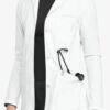 Cherokee Workwear Revolution Tech Women's 4-Pocket STRETCH Consultation Lab Coat -Cherokee Shop CK0450 WHITE 1