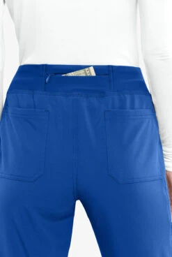 Cherokee Iflex Women's 7-Pocket STRETCH Knit Waistband Cargo Jogger Scrub Pants -Cherokee Shop CK1111 101723 ROYAL 6