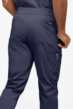 UA Exclusive Cherokee Workwear Professionals Active Men's 5-Pocket STRETCH Jogger Scrub Pants -Cherokee Shop CK215 NAVY 3