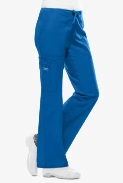 Cherokee Workwear Core STRETCH Women's 4-Pocket Cargo Scrub Pants - Petite -Cherokee Shop CK4044 ROYAL 4 S
