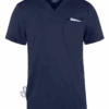 Cherokee Workwear Revolution Men's 2-Pocket STRETCH V-Neck Scrub Top -Cherokee Shop CK6003 NAVY 1
