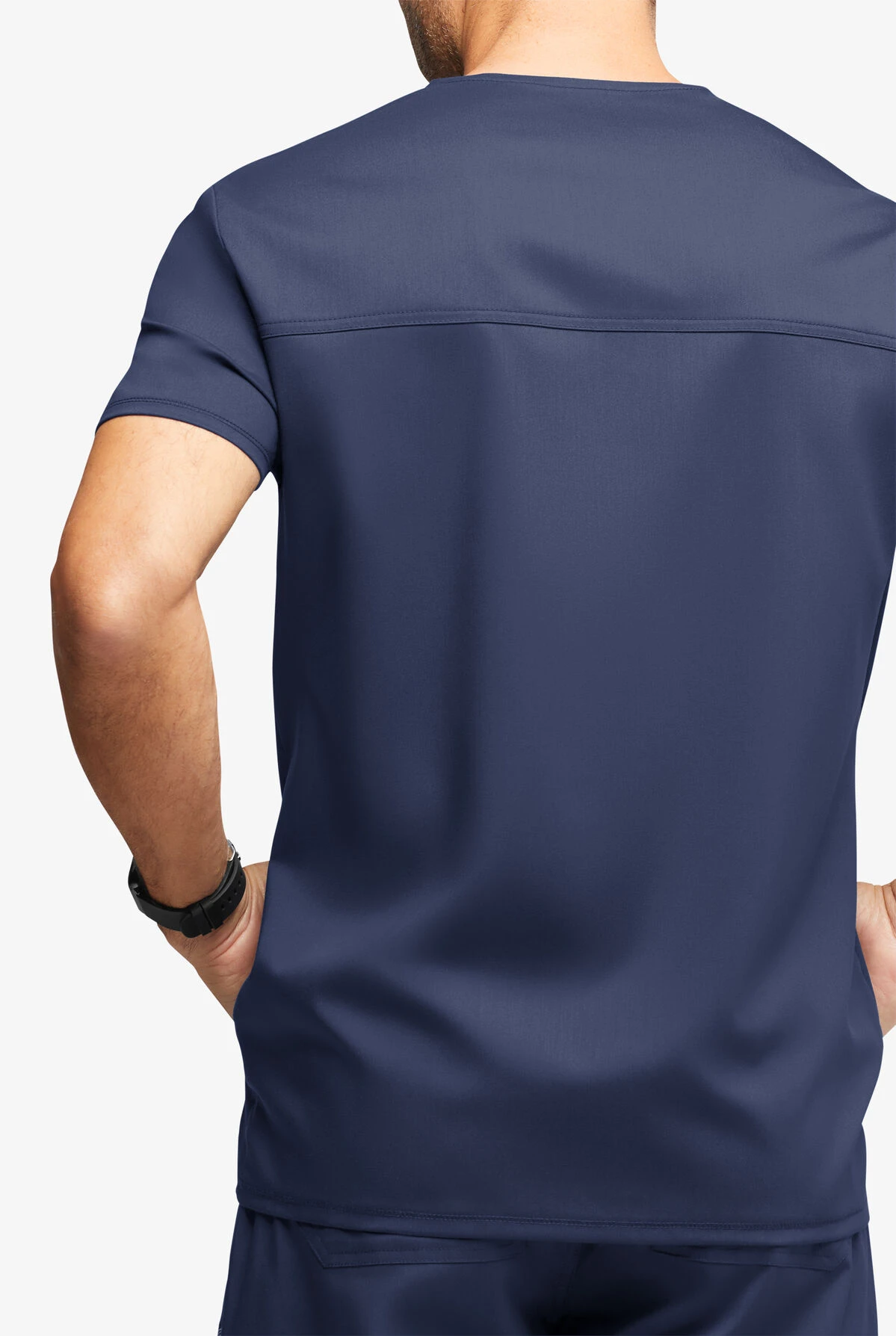 UA Exclusive Cherokee Workwear Revolution Men's 3-Pocket STRETCH Mesh Trim V-Neck Scrub Top 4 UA Exclusive Cherokee Workwear Revolution Men's 3-Pocket STRETCH Mesh Trim V-Neck Scrub Top - Image 2