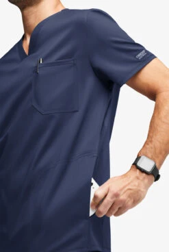UA Exclusive Cherokee Workwear Revolution Men's 3-Pocket STRETCH Mesh Trim V-Neck Scrub Top 8 UA Exclusive Cherokee Workwear Revolution Men's 3-Pocket STRETCH Mesh Trim V-Neck Scrub Top -Cherokee Shop CK609 091523 NAVY 3 HV