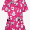 Cherokee Beauty Paw-lor Mock Wrap Print Scrub Top 1 Cherokee Beauty Paw-lor Mock Wrap Print Scrub Top -Cherokee Shop CK614BTP 1