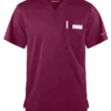 Cherokee Workwear Revolution Unisex 1-Pocket STRETCH V-Neck Scrub Top 1 Cherokee Workwear Revolution Unisex 1-Pocket STRETCH V-Neck Scrub Top -Cherokee Shop CK625 WINE 1