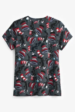 Cherokee Tooniforms Dr. Seuss Here Comes Trouble Women's 2-Pocket V-Neck Print Scrub Top 5 Cherokee Tooniforms Dr. Seuss Here Comes Trouble Women's 2-Pocket V-Neck Print Scrub Top -Cherokee Shop CK633SEO 2