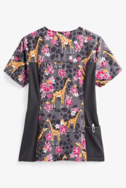 Cherokee Iflex Spotted In The Wild Women's 4-Pocket V-Neck STRETCH Print Scrub Top 6 Cherokee Iflex Spotted In The Wild Women's 4-Pocket V-Neck STRETCH Print Scrub Top -Cherokee Shop CK636SPI 2