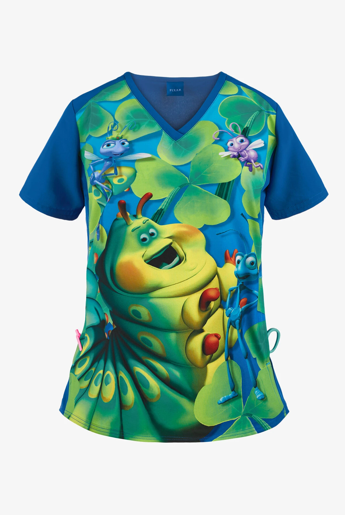 Cherokee Tooniforms Disney Heimlich Maneuver Women's 1-Pocket V-Neck Print Scrub Top 3 Cherokee Tooniforms Disney Heimlich Maneuver Women's 1-Pocket V-Neck Print Scrub Top