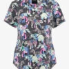 Cherokee Genuine Herd That Safari Animals Women's 2-Pocket STRETCH V-Neck Print Scrub Top -Cherokee Shop CK637HETA 100423 1