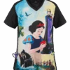 Cherokee Tooniforms Disney Enchanted Women's 1-Pocket V-Neck Print Scrub Top 2 Cherokee Tooniforms Disney Enchanted Women's 1-Pocket V-Neck Print Scrub Top -Cherokee Shop CK637SNE 1