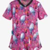 Cherokee Tooniforms DreamWorks Trolls Diamond Dance Women's 3-Pocket V-Neck Print Scrub Top 1 Cherokee Tooniforms DreamWorks Trolls Diamond Dance Women's 3-Pocket V-Neck Print Scrub Top -Cherokee Shop CK646TOD 1