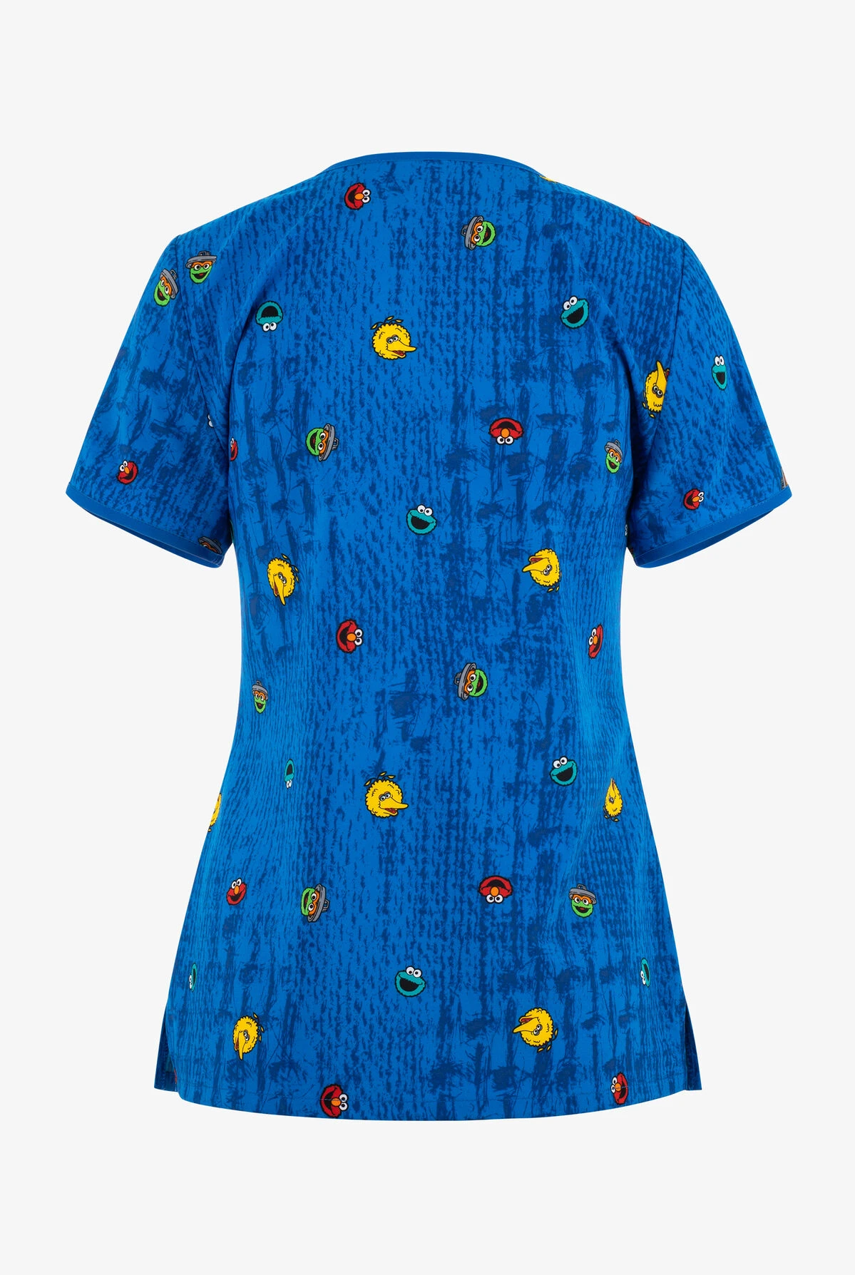 Cherokee Tooniforms Joy Everlasting Sesame Street Women's 2-Pocket STRETCH V-Neck Print Scrub Top 3 Cherokee Tooniforms Joy Everlasting Sesame Street Women's 2-Pocket STRETCH V-Neck Print Scrub Top - Image 2