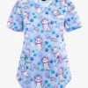 Cherokee Tooniforms Pawsitively Radiant The Aristocats Women's 2-Pocket STRETCH V-Neck Print Scrub Top -Cherokee Shop CK737ACAW 100423 1