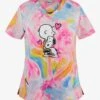 Cherokee Tooniforms Peanuts Dog's Best Friend Women's 2-Pocket V-Neck Print Scrub Top 2 Cherokee Tooniforms Peanuts Dog's Best Friend Women's 2-Pocket V-Neck Print Scrub Top -Cherokee Shop CK752PNE 1