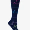 Cherokee EKG ZigZag Women's Print Support 10-15 MmHg Light Compression Socks -Cherokee Shop CKEKGZZ 1