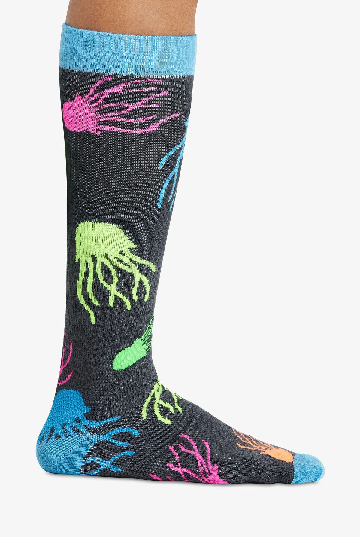 Cherokee Jelly Fish Men's 10-15 MmHg Light Compression Socks 4 Cherokee Jelly Fish Men's 10-15 MmHg Light Compression Socks - Image 2