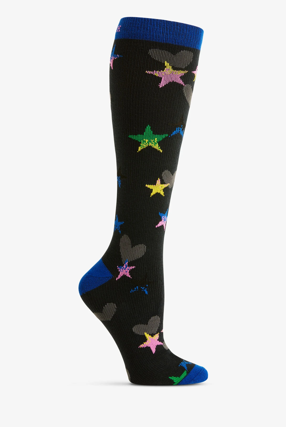 Cherokee Loving Stars Women's 10-15 MmHg Light Compression Socks 3 Cherokee Loving Stars Women's 10-15 MmHg Light Compression Socks