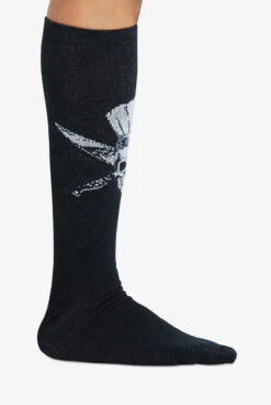 Cherokee Skull Crossed Men's 10-15 MmHg Light Compression Socks -Cherokee Shop CKSKULLC 2 HV